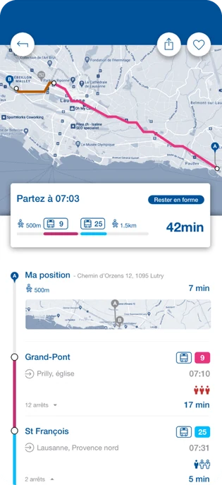 TL Voyager, Journey details screen